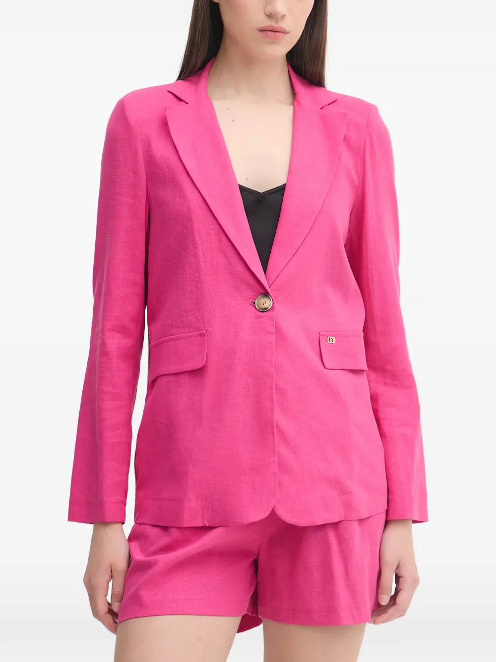 Gaudi single-breasted notched-lapels blazer - Rosa