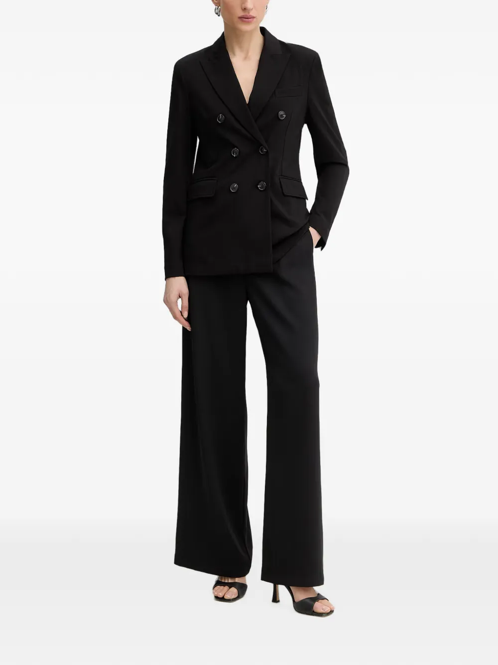 Silvian Heach Fastise blazer met dubbele rij knopen en puntige revers Zwart