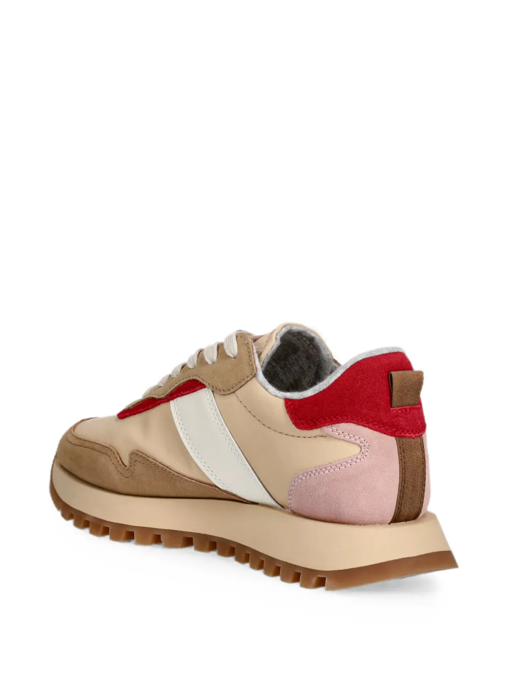 Gant panelled suede-trimmed sneakers Beige