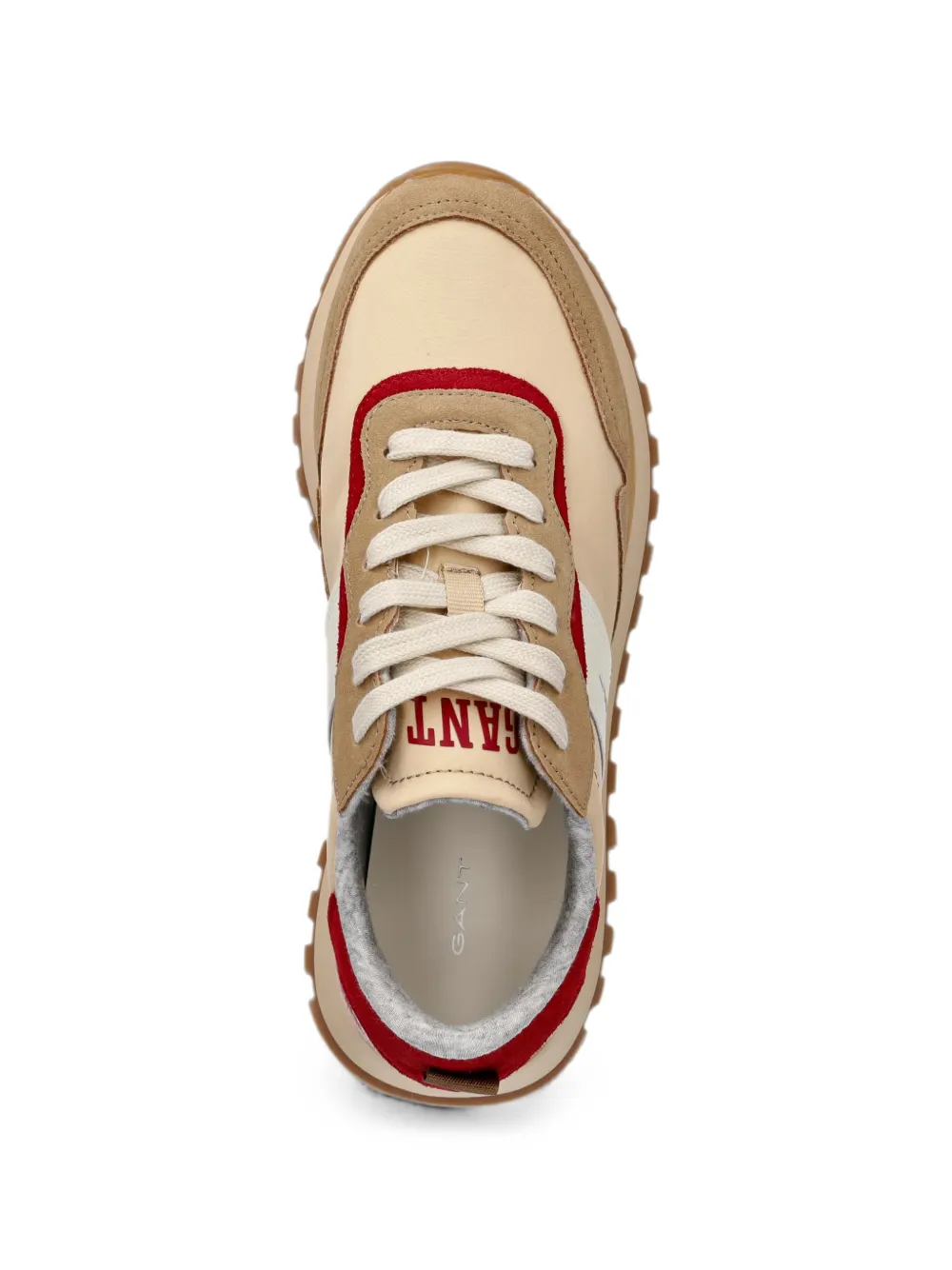 Gant panelled suede-trimmed sneakers Beige