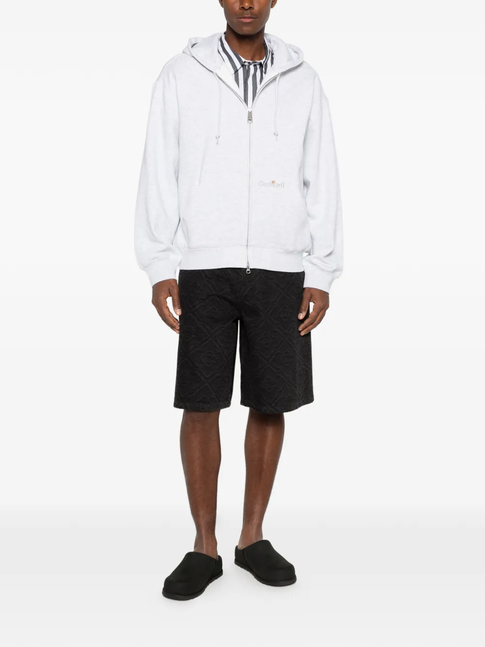 Carhartt WIP Hoodie met geborduurd logo Grijs