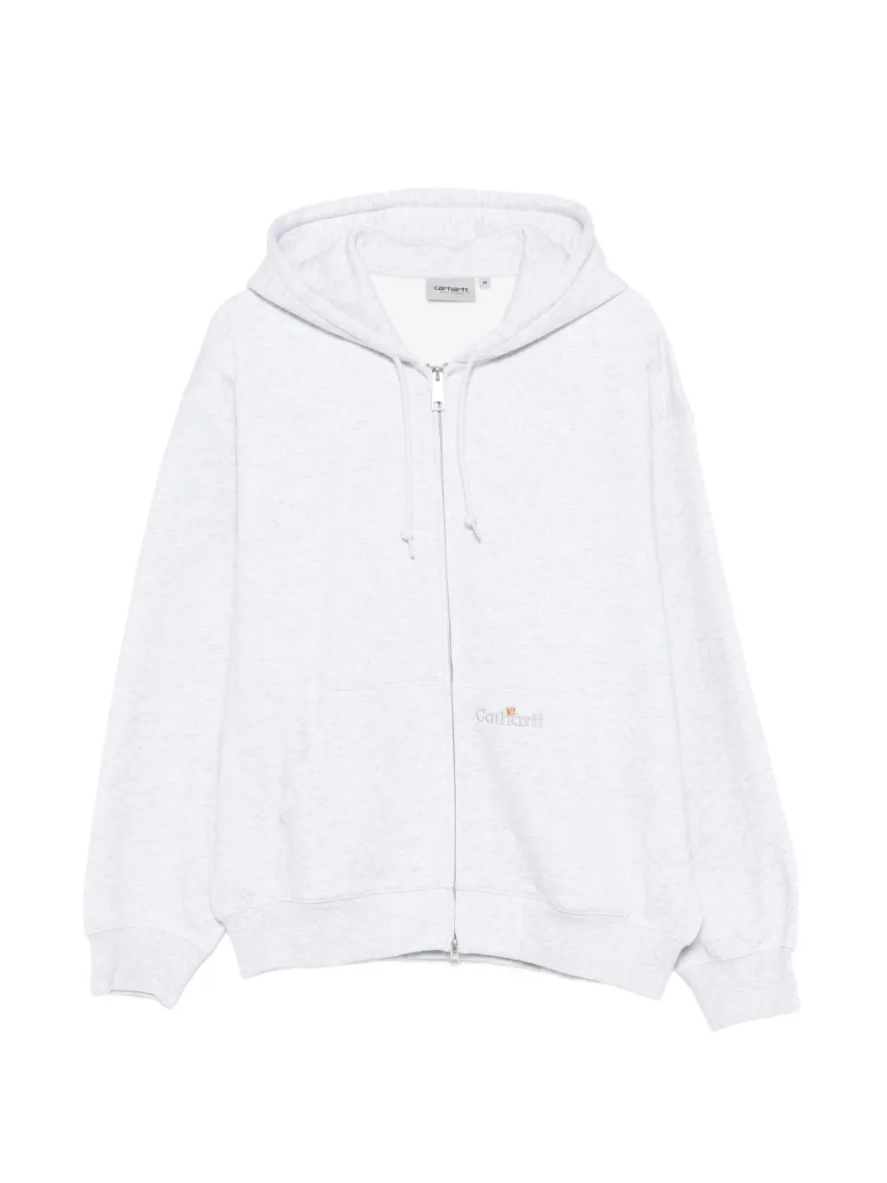 Carhartt WIP logo-embroidered zip-up hoodie - Grau