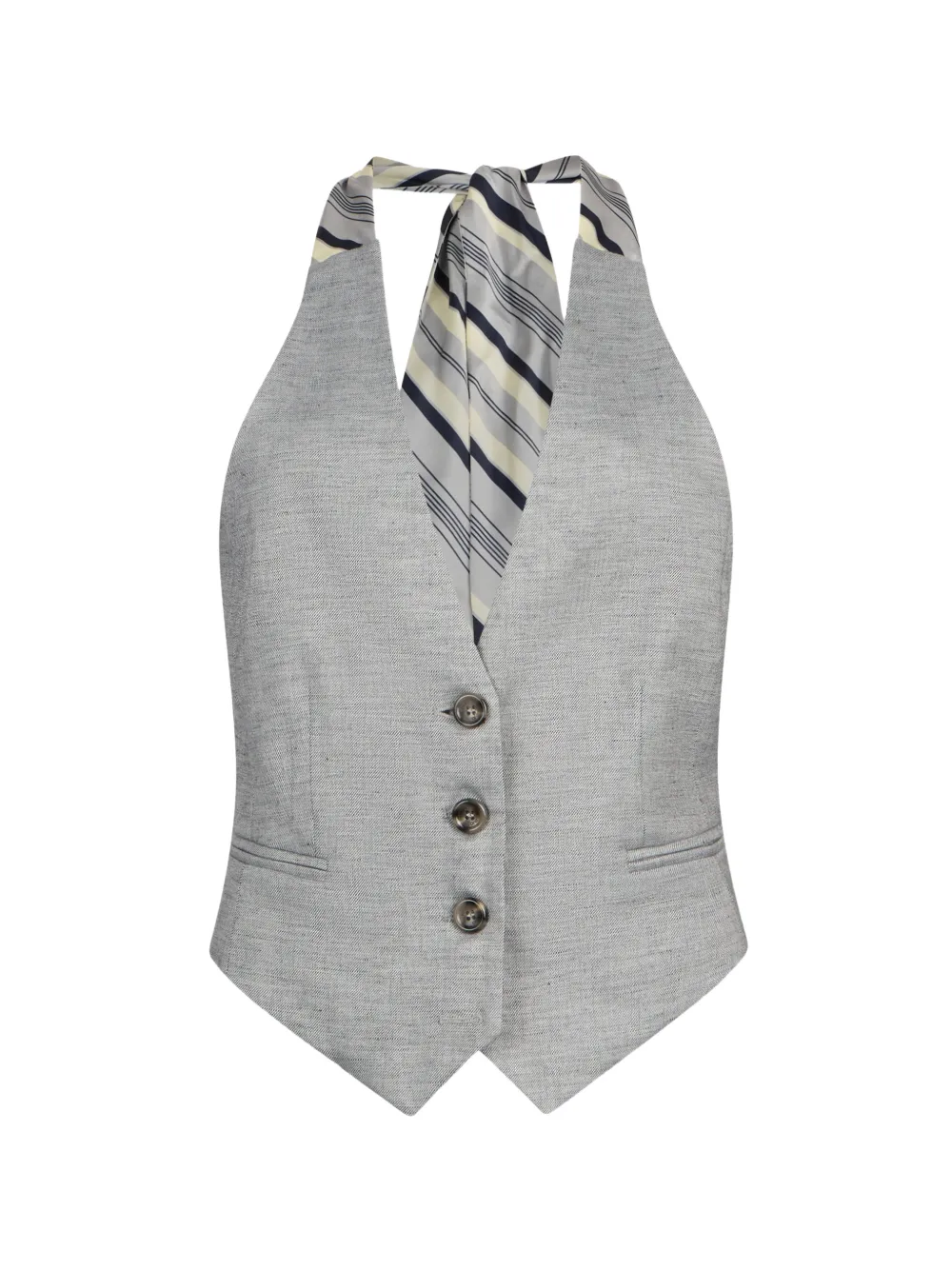 LIU JO V-neck waistcoat - Grigio