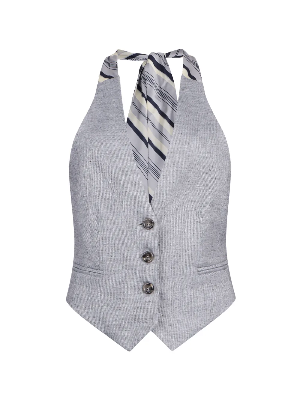 LIU JO V-neck waistcoat - Grau