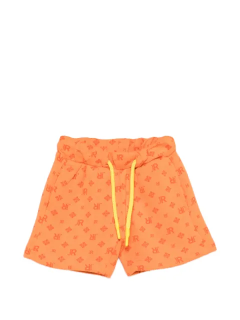 John Richmond Junior monogram drawstring shorts