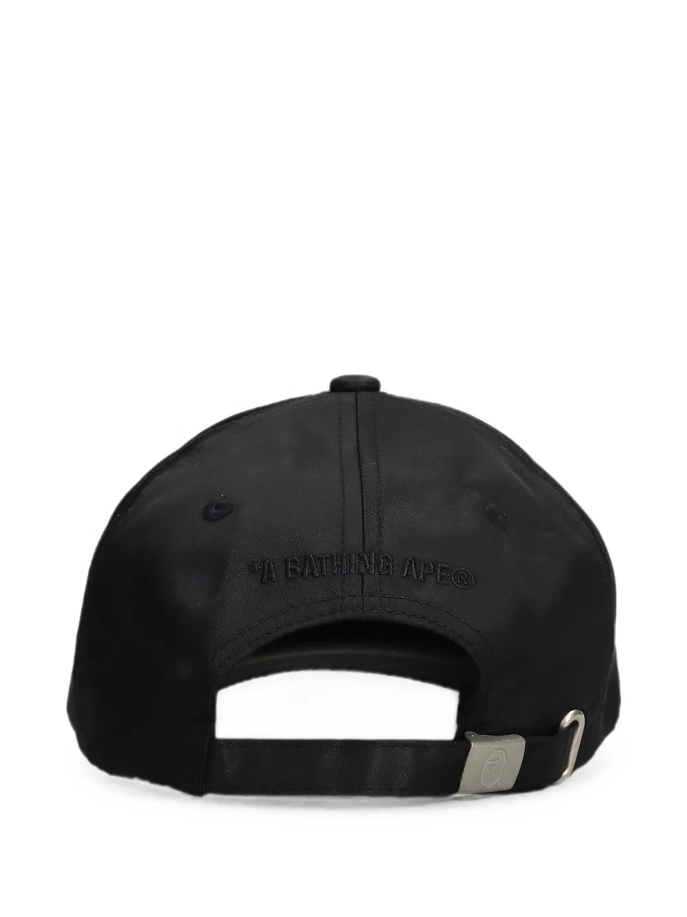 A BATHING APE Head honkbalpet met geborduurd logo Zwart
