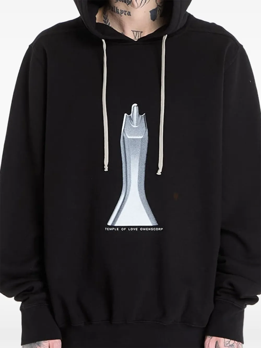 Rick Owens DRKSHDW Oversized hoodie Zwart