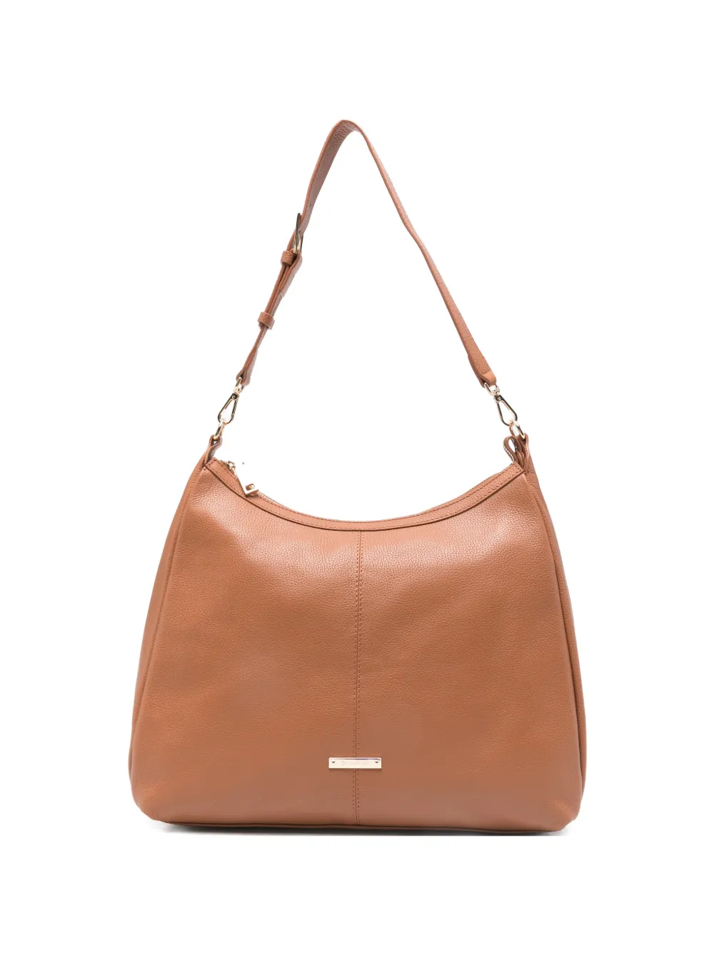 cromia Serena grained leather shoulder bag - Marrone