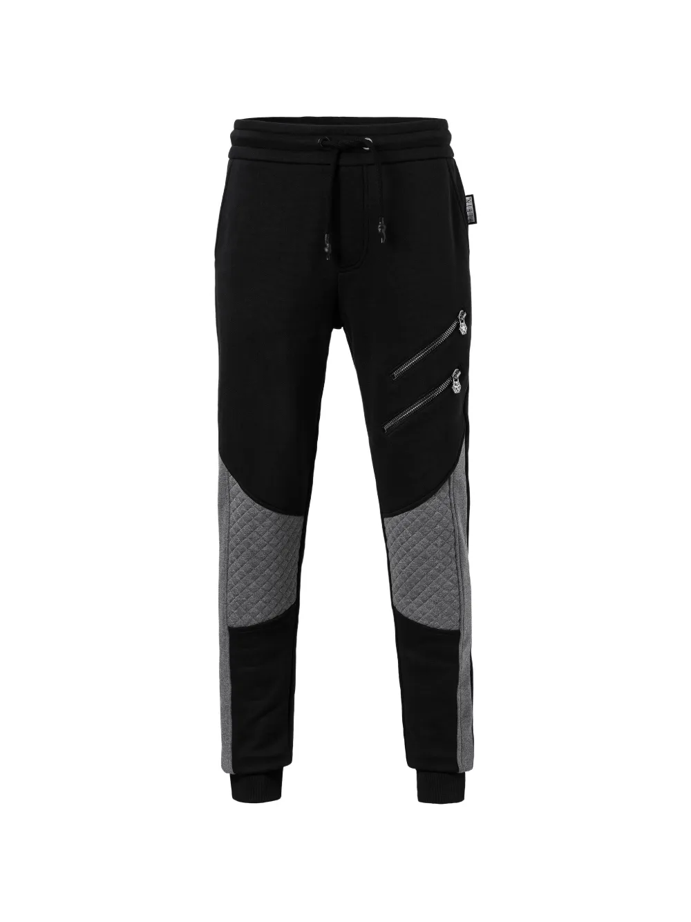 Philipp Plein quilted-panel track pants - Nero