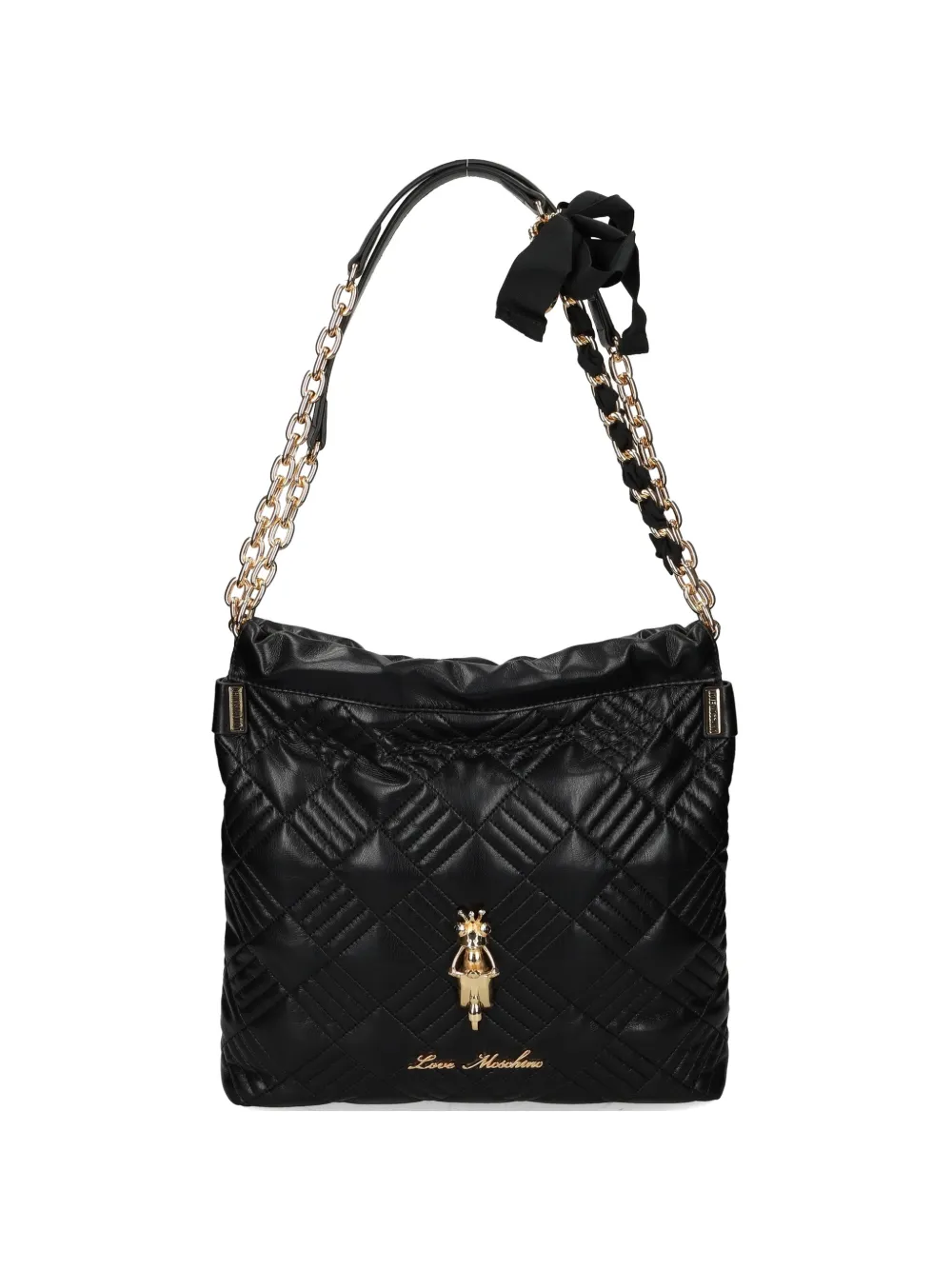 Love Moschino quilted chain-strap tote bag - Nero