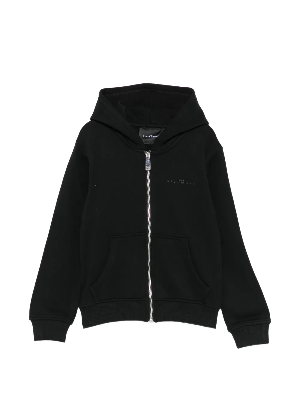John Richmond Junior zip-fastening hooded sweatshirt - Nero