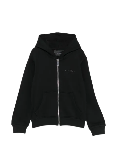 John Richmond Junior zip-fastening hooded sweatshirt