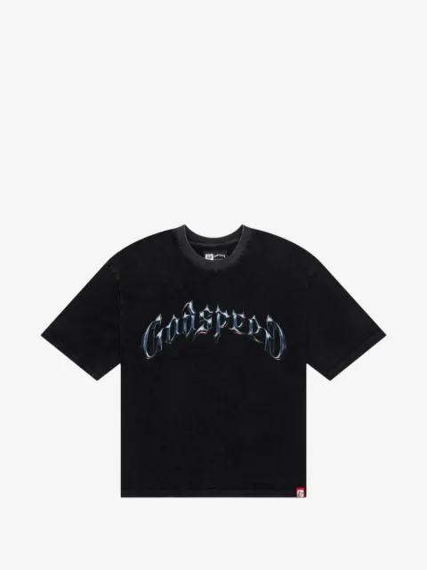 GODSPEED Camiseta com estampa de logo assimétrica