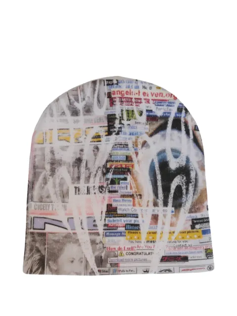 HELLSTAR No Guts No Glory graphic-print beanie hat