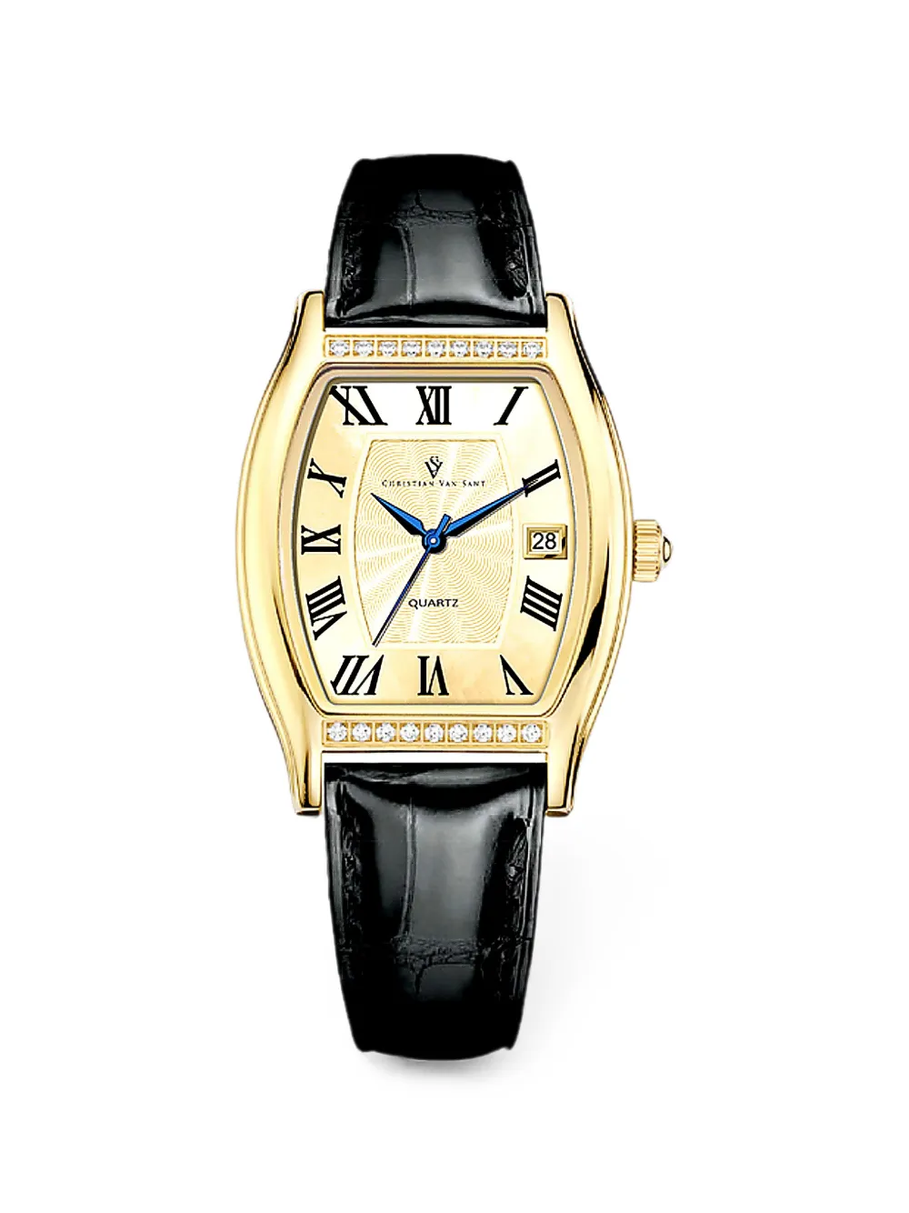 CHRISTIAN VAN SANT Gemma crystal-embellished 34mm watch - Oro
