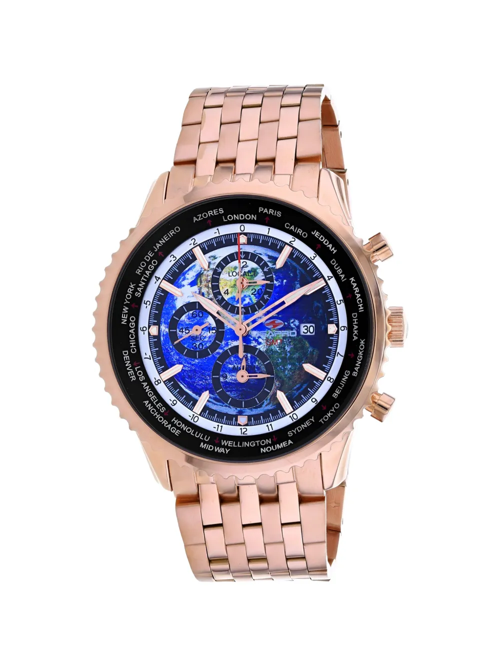 SEAPRO Meridian World Timer GMT 47mm watch - Blu