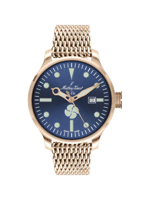 Mathey Tissot Elica mesh-bracelet 43mm watch