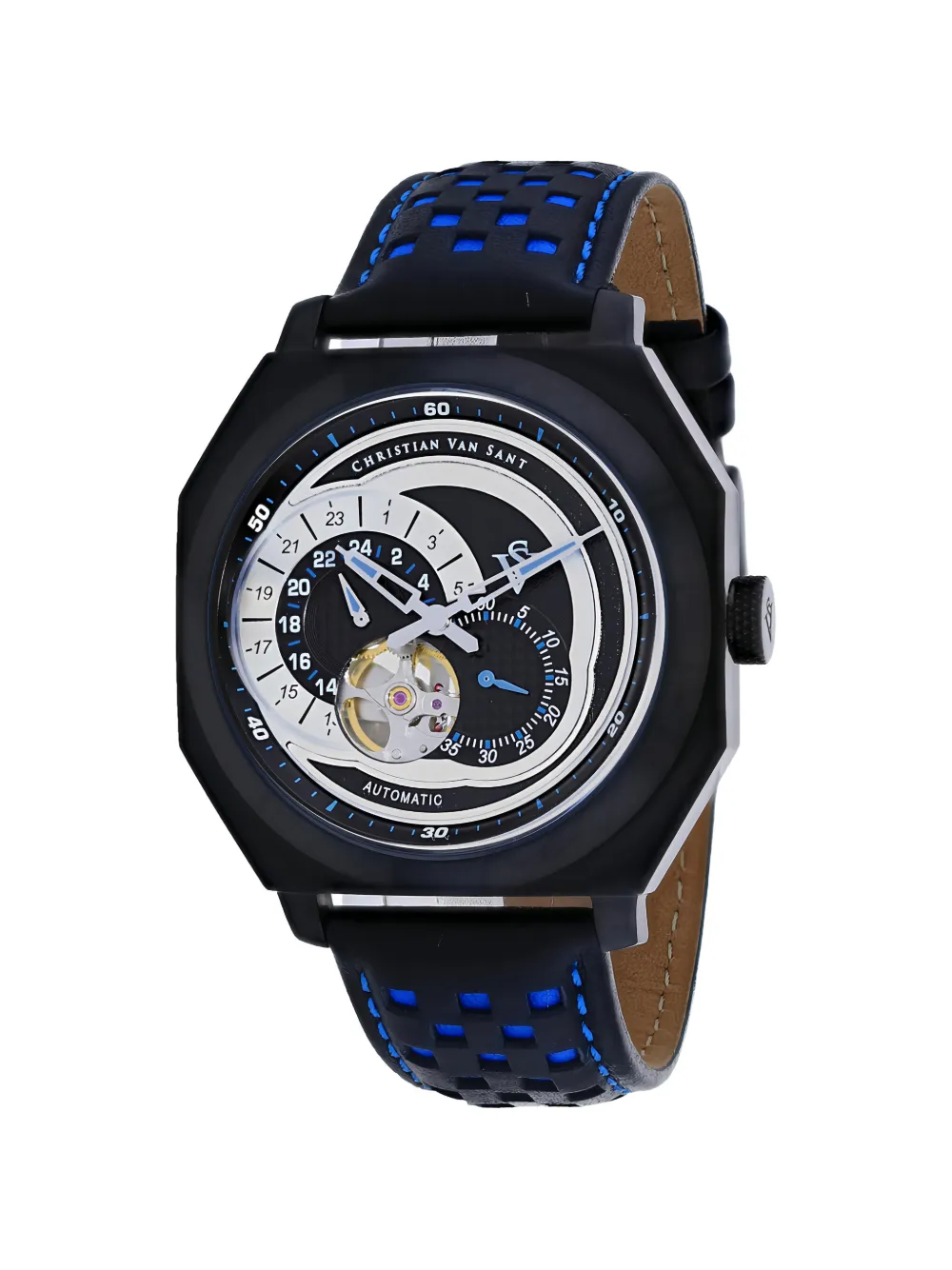 CHRISTIAN VAN SANT Machina 42mm watch - Nero