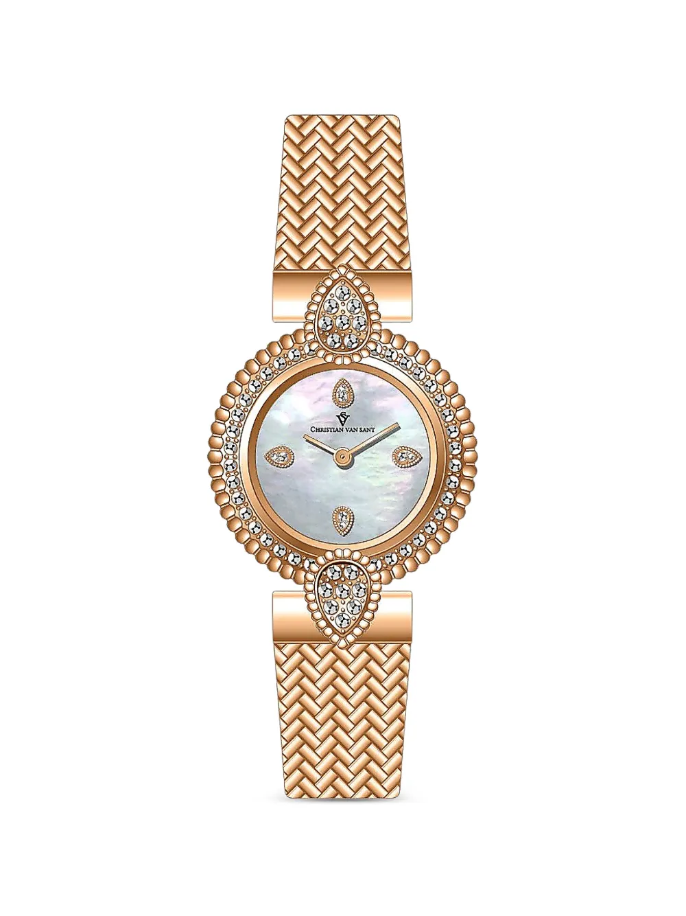 CHRISTIAN VAN SANT round-case 23mm watch - Weiß