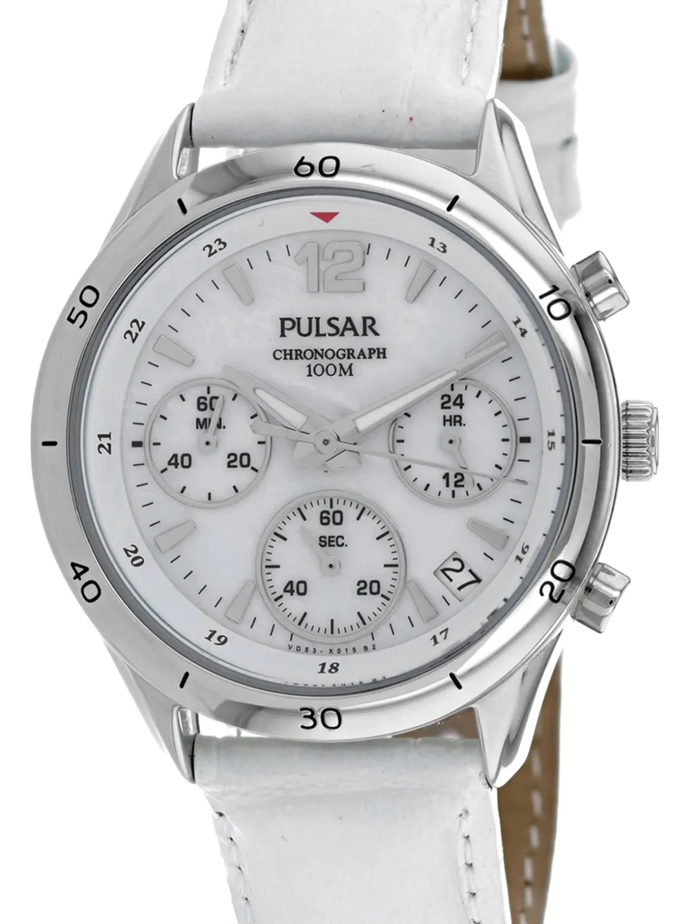  Pulsar Reloj Classic Chronograph De 35 Mm - Blanco 