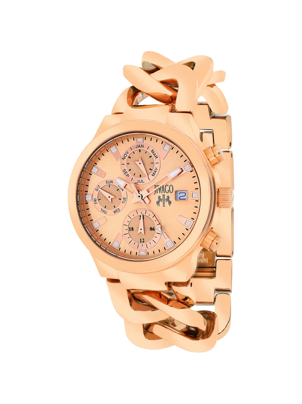 JIVAGO Levley Chain Link 33mm watch - Rosa