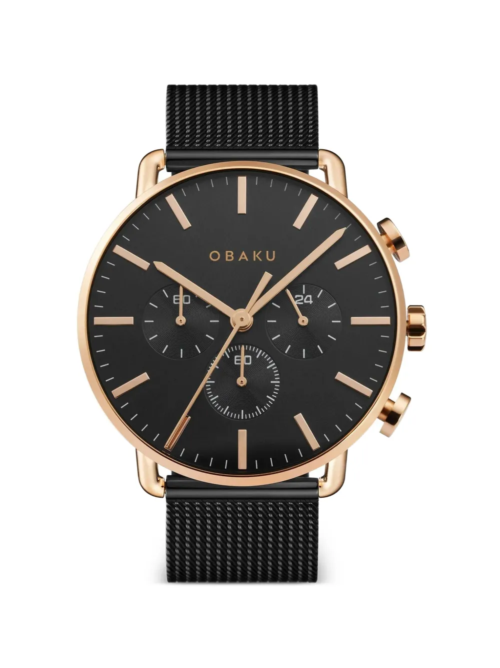 OBAKU Havn 42mm watch - Nero