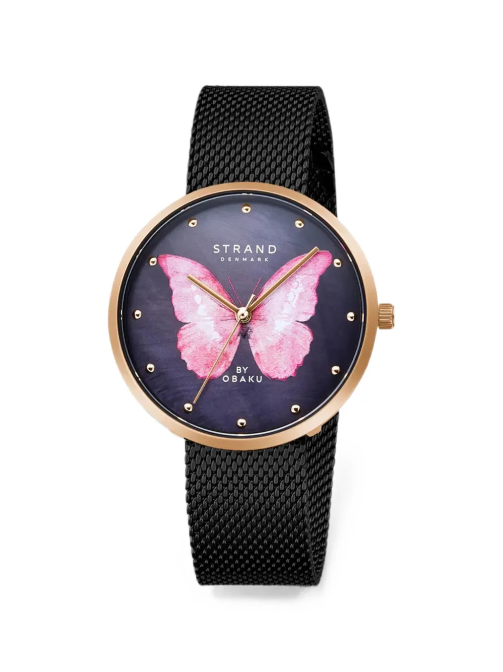 Obaku Butterfly 35mm Watch In Blue