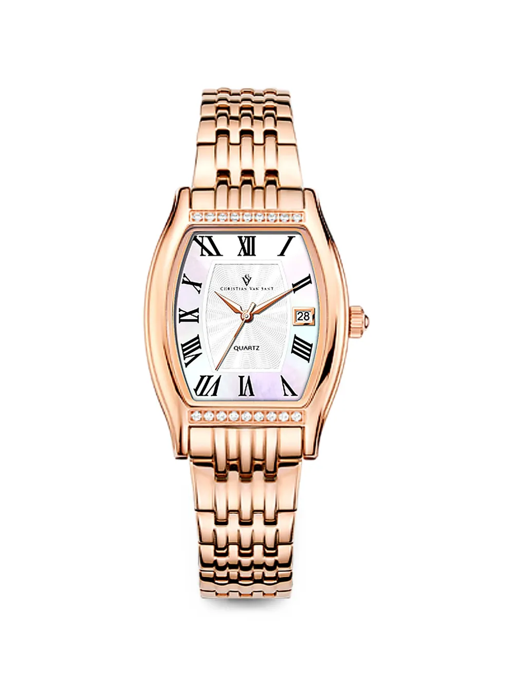 CHRISTIAN VAN SANT Gemma tonneau-case 34mm watch - Bianco