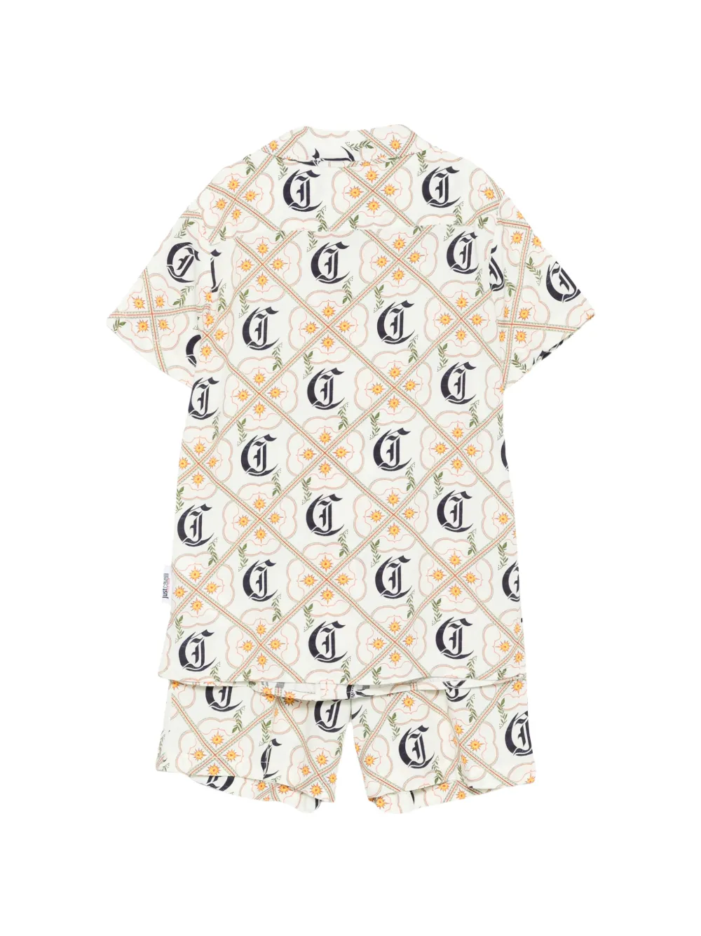 Just Cavalli Shirt en shorts met patroon Beige