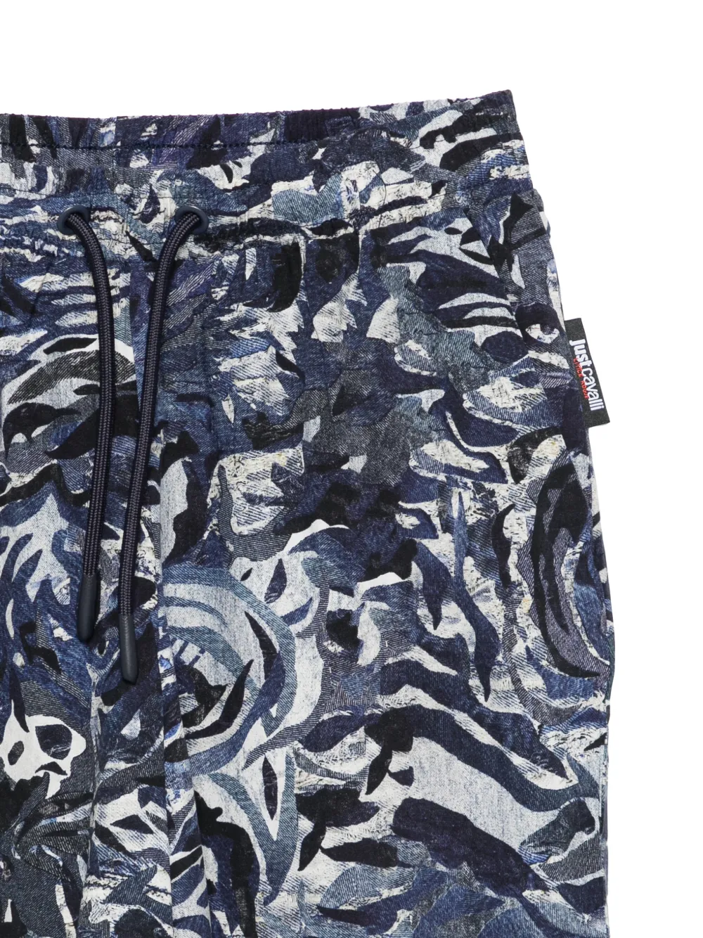 Just Cavalli Shirt en shorts met tijgerprint Blauw