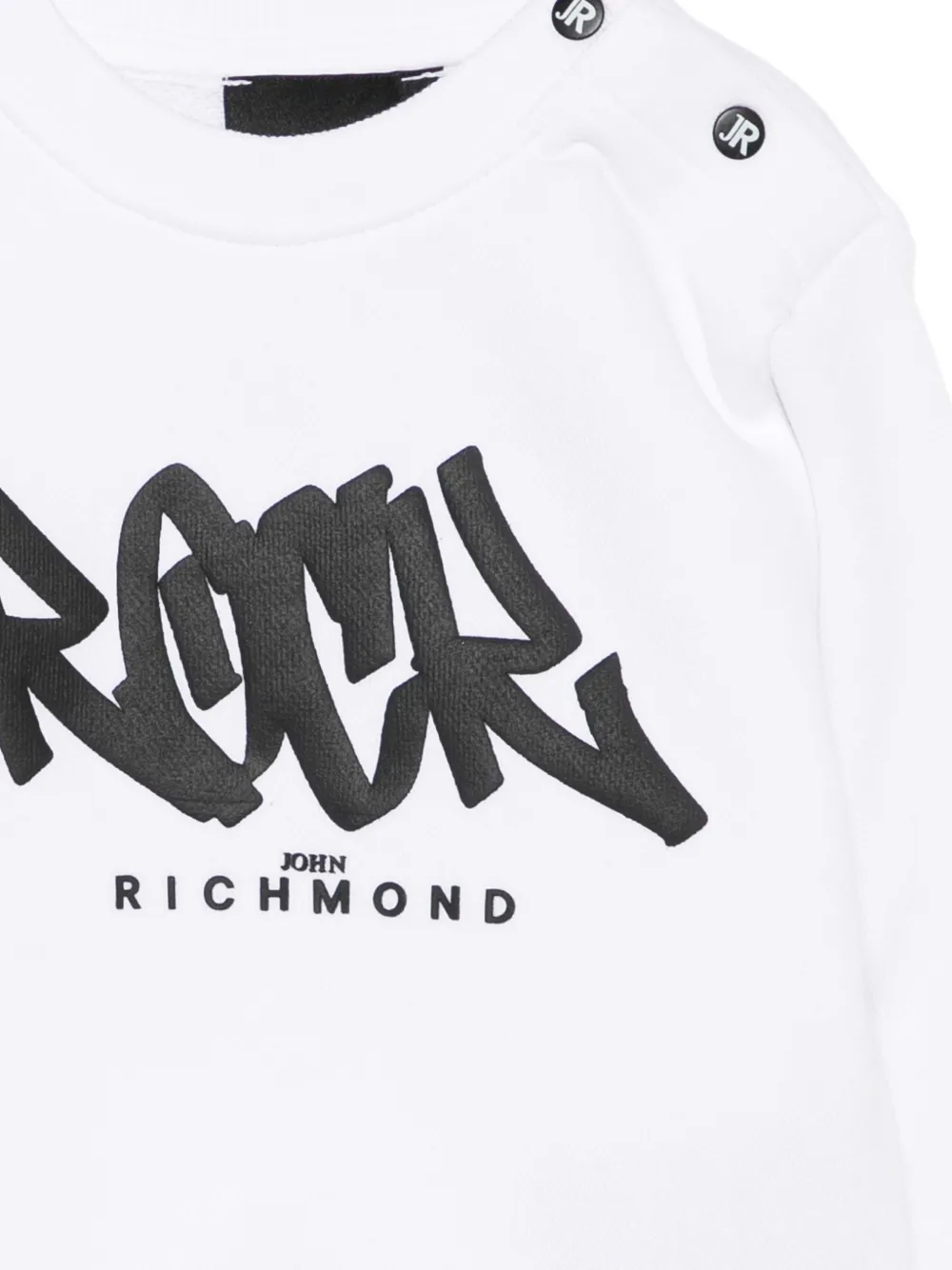 John Richmond Junior Sweater met grafische print Wit