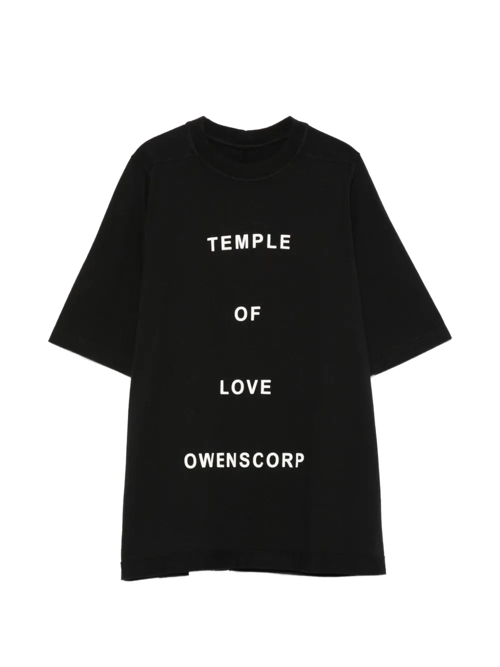 Rick Owens Kids Jumbo printed T-shirt - Nero