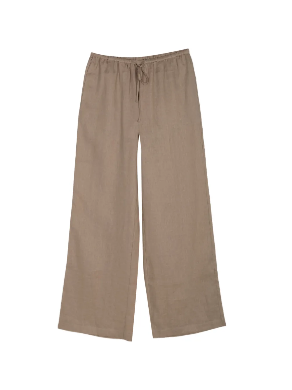 FRAME drawstring linen trousers - Nude