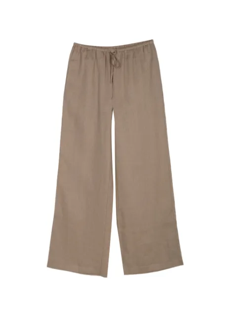 FRAME drawstring linen trousers