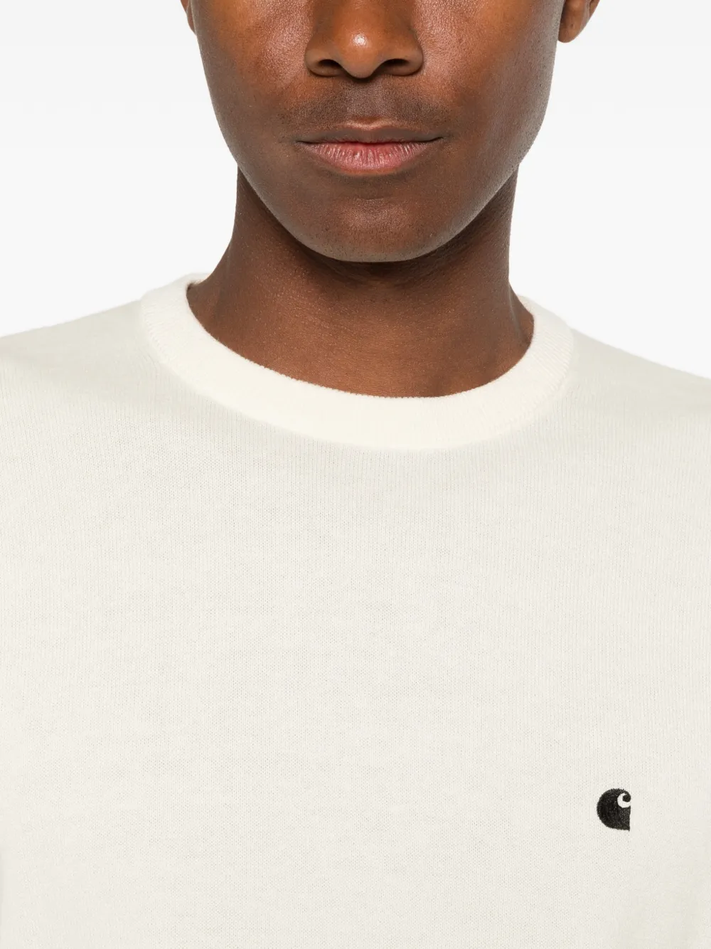 Carhartt WIP Madison trui met geborduurd logo Beige