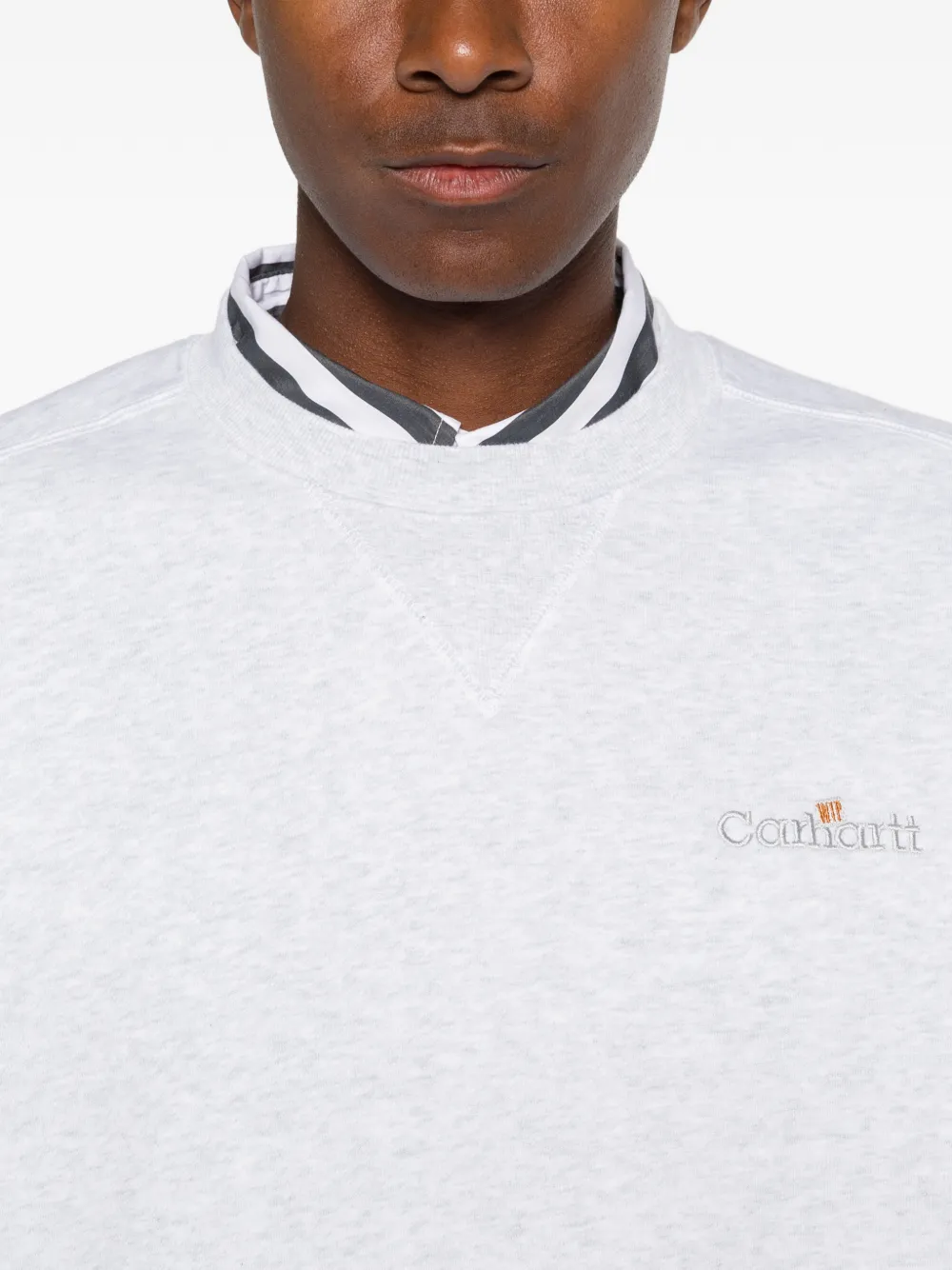 Carhartt WIP Sweater met geborduurd logo Grijs