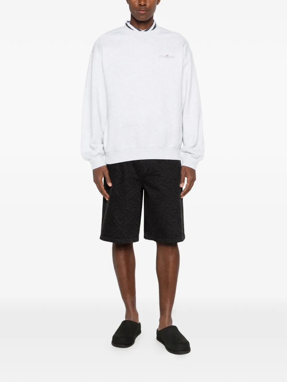 Carhartt WIP Sweater met geborduurd logo Grijs
