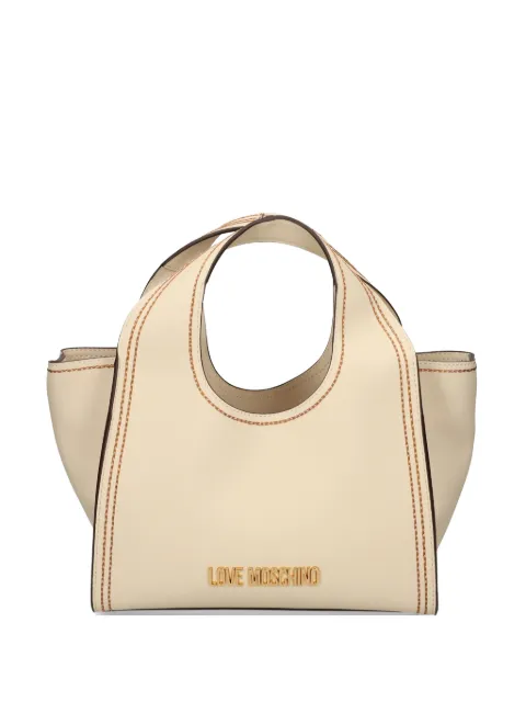 Love Moschino logo标牌缝线手提包