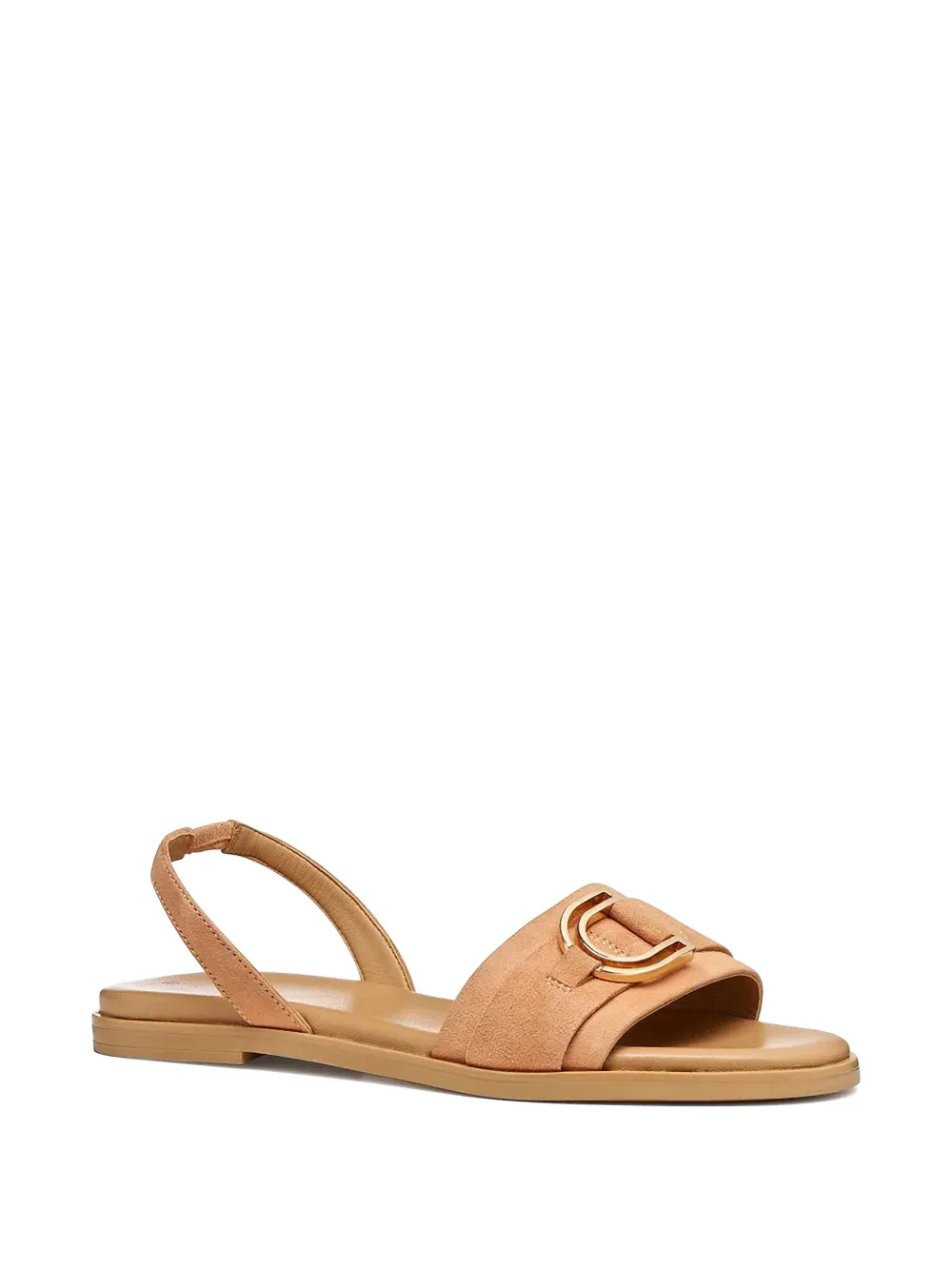 Geox buckle-detail slingback sandals Beige