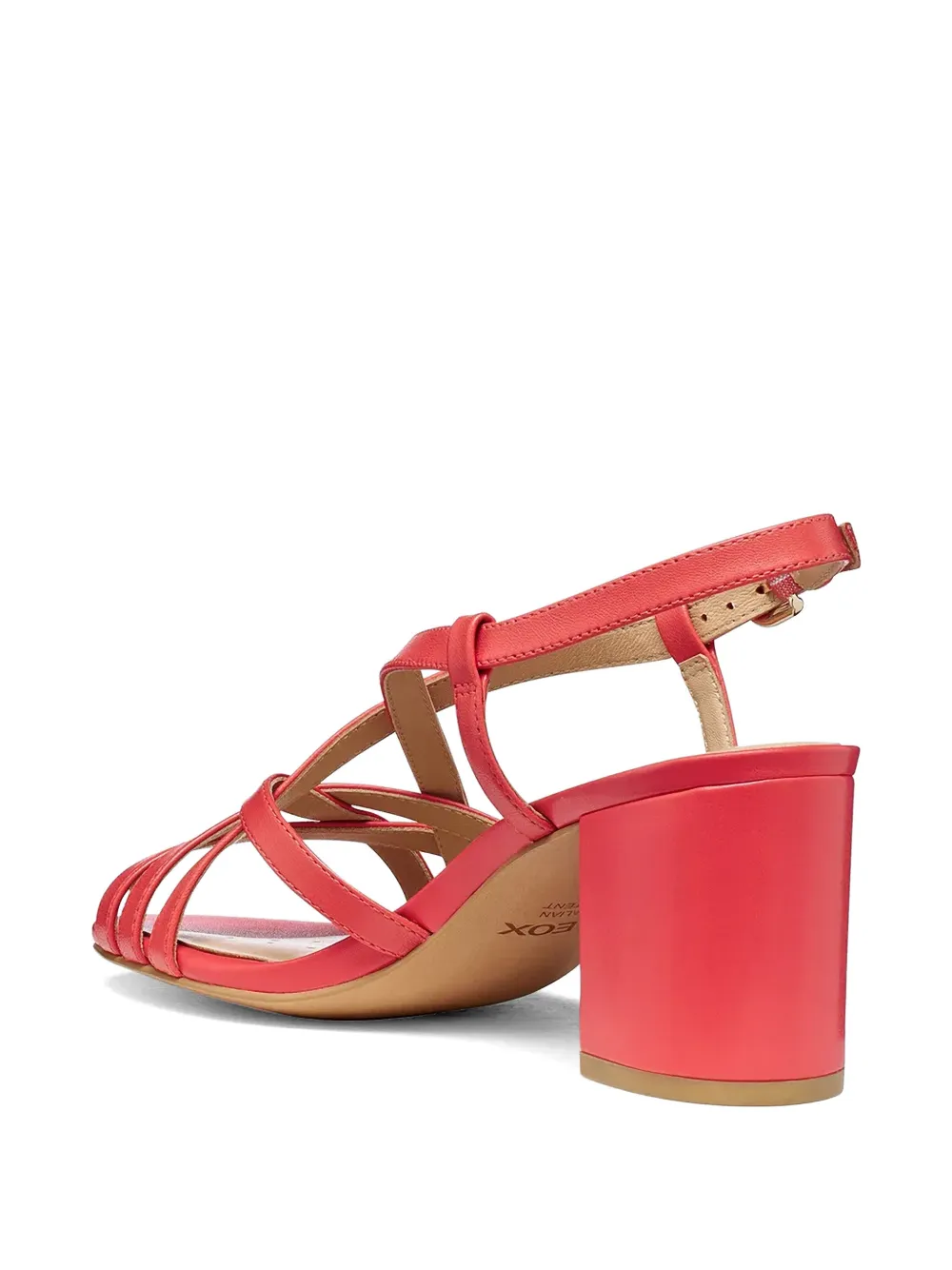 Geox Virilisa sandalen met blokhak en bandjes Rood