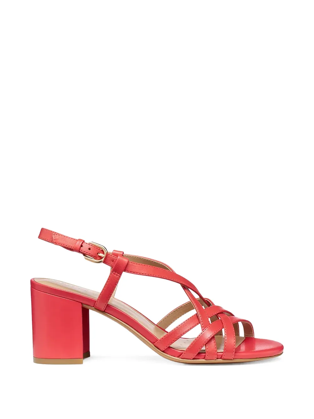 Geox Virilisa sandalen met blokhak en bandjes Rood