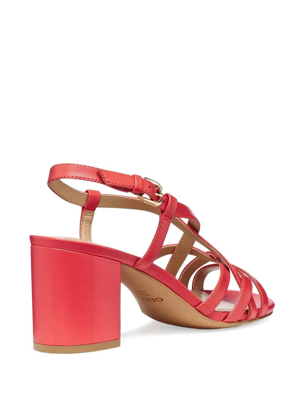 Geox Virilisa sandalen met blokhak en bandjes Rood