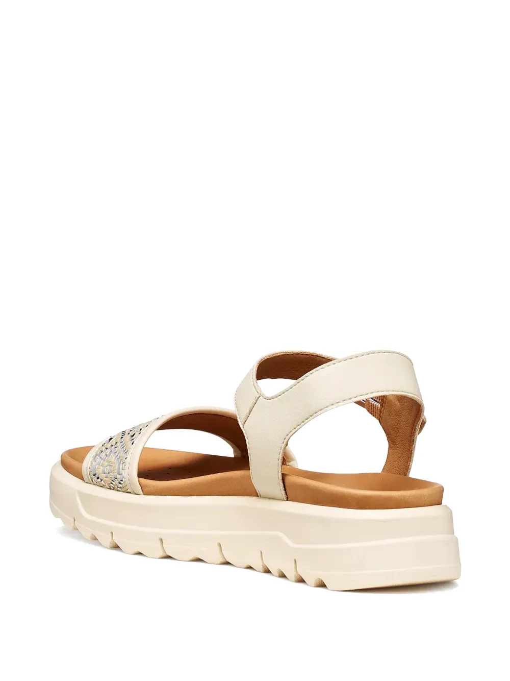 Geox Xand 2.1s geometric-pattern buckled sandals Wit