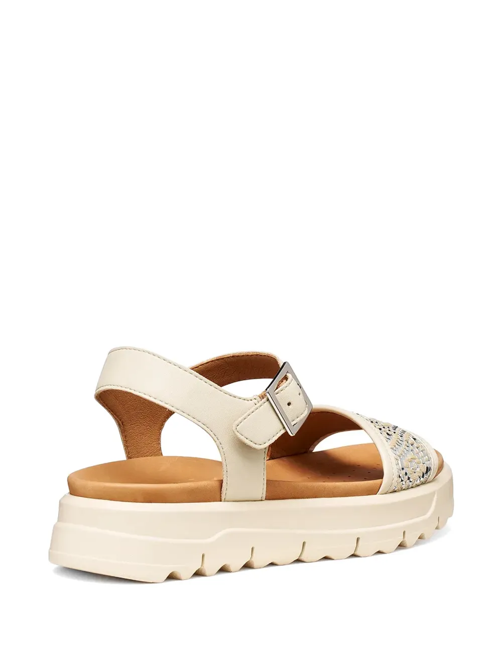 Geox Xand 2.1s geometric-pattern buckled sandals Wit
