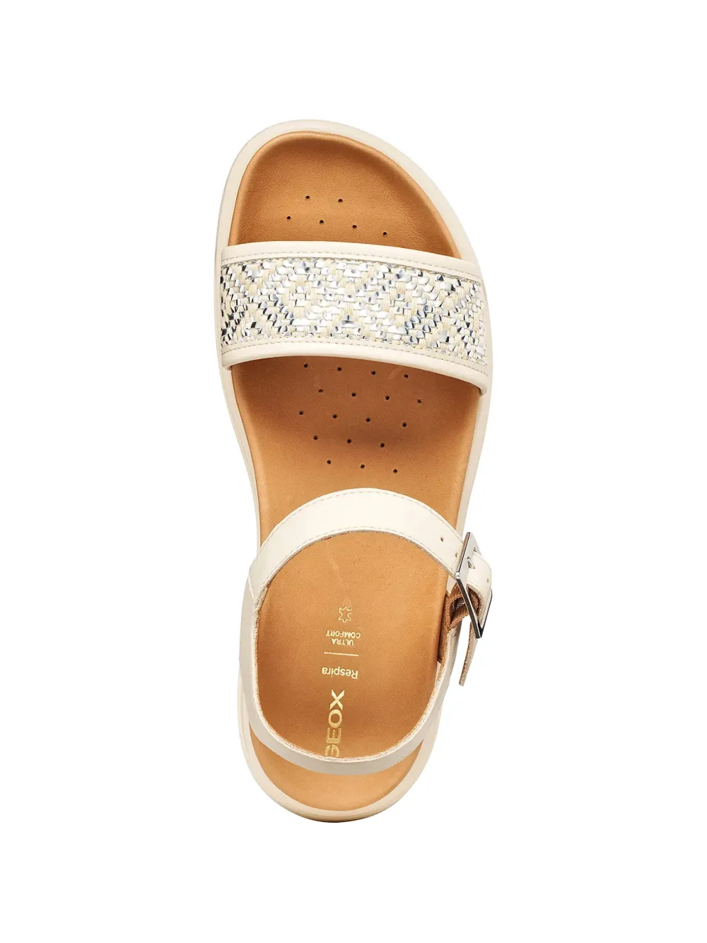 Geox Xand 2.1s geometric-pattern buckled sandals Wit