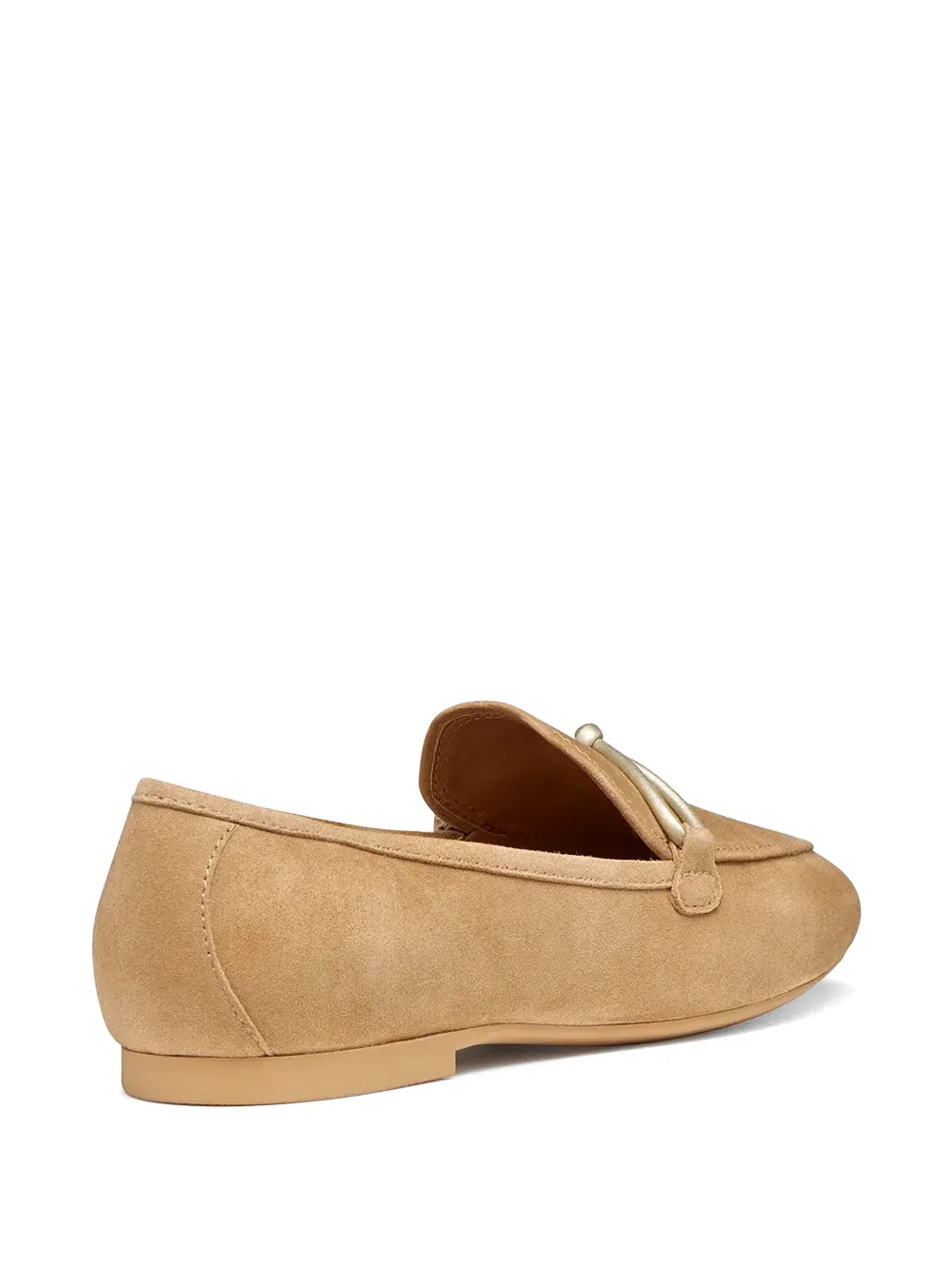 Geox New Palmaria suède loafers met geknoopt detail Beige