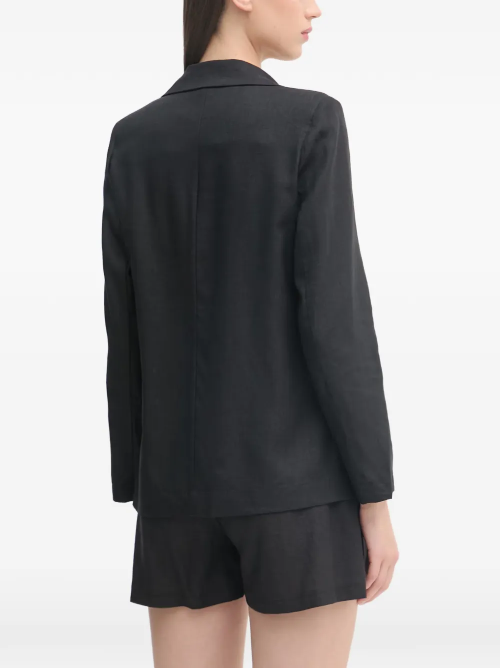 Gaudi Blazer met enkele rij knopen en gekerfde revers Zwart