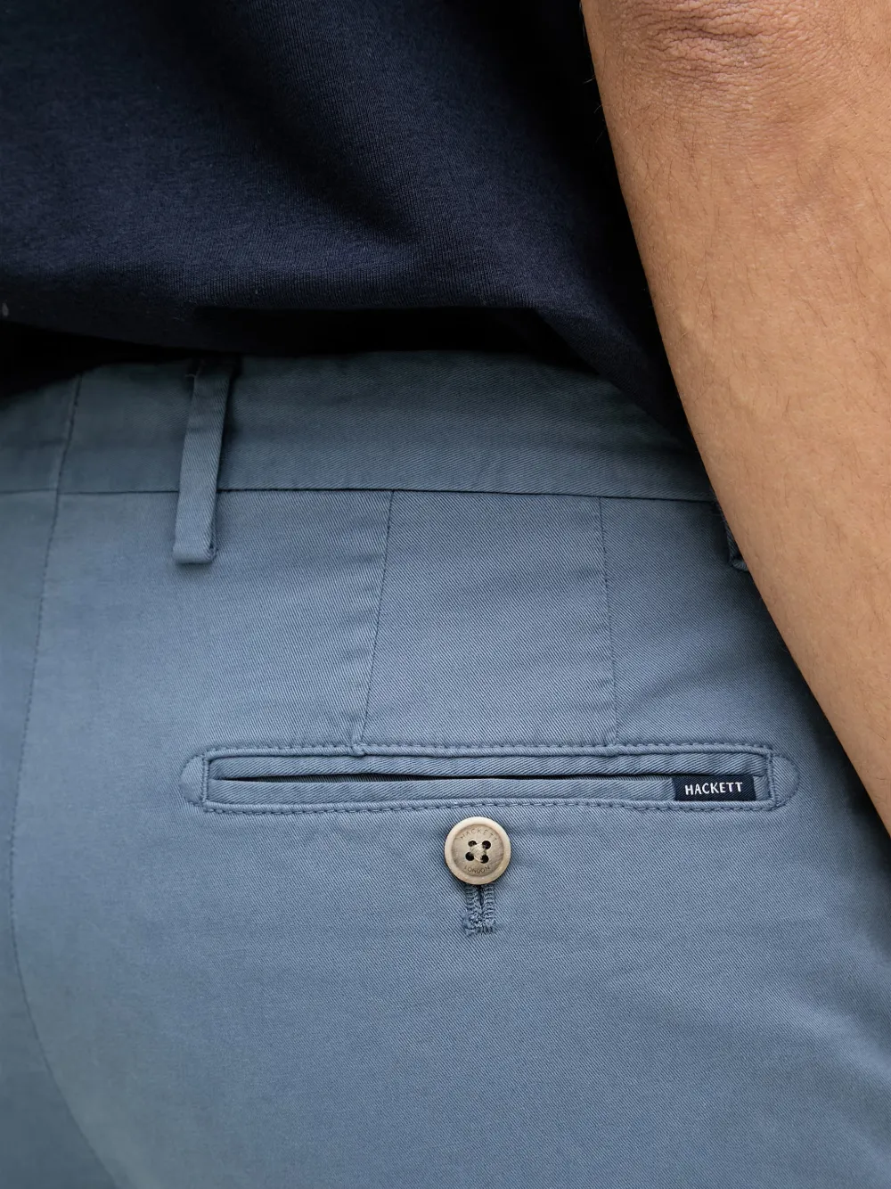 Hackett London Kensington chino Blauw