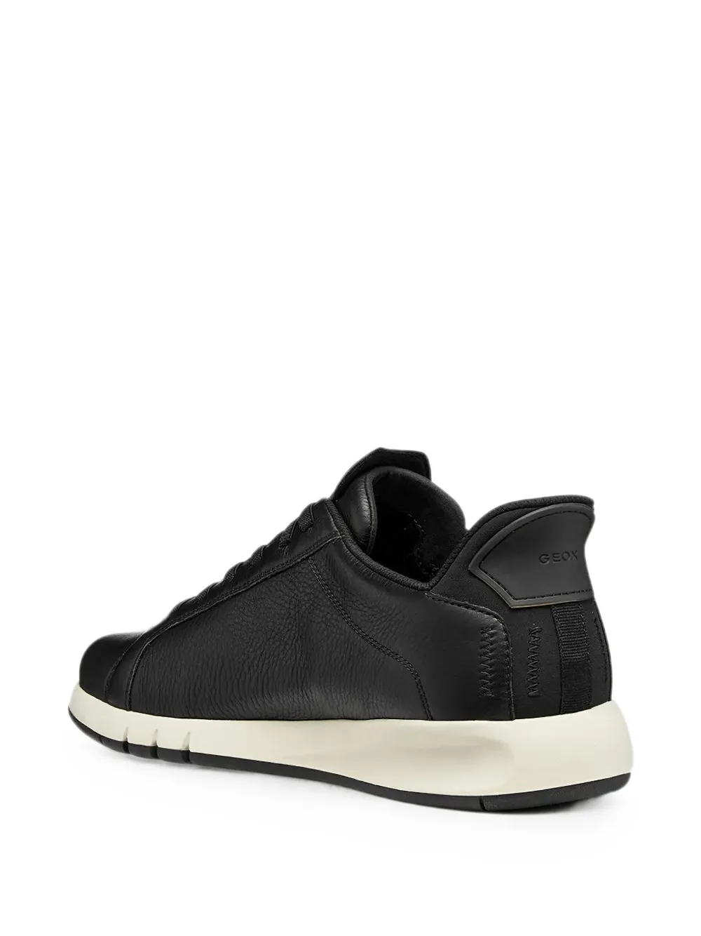 Geox Aerantis Plus leather lace-up sneakers Zwart