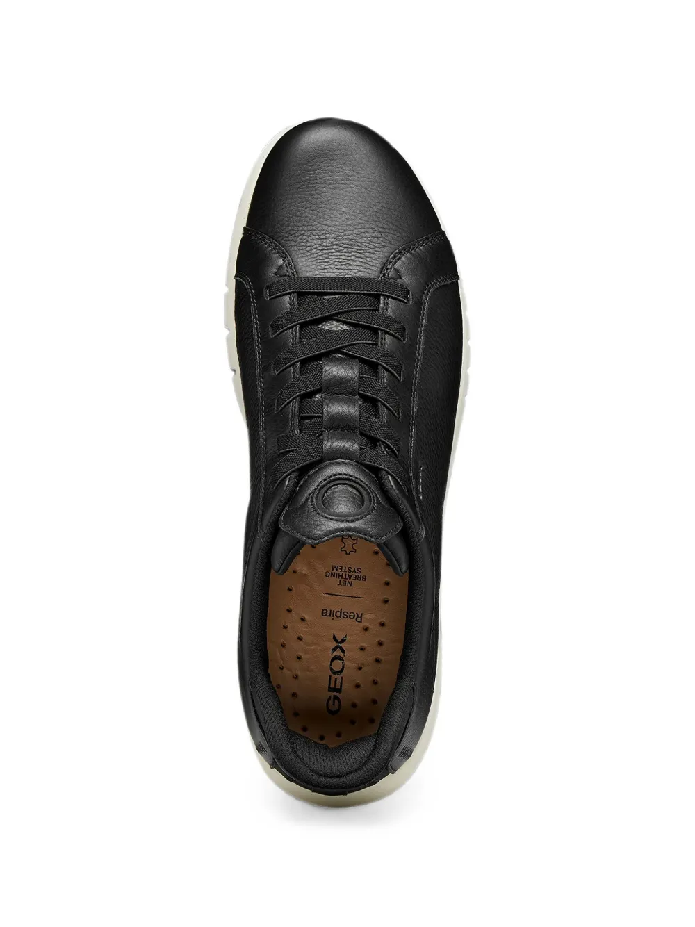 Geox Aerantis Plus leather lace-up sneakers Zwart